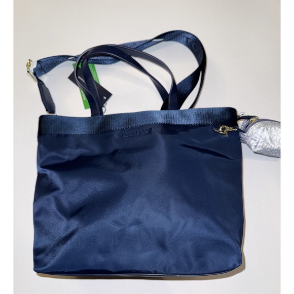 Tommy Hilfiger Satchel Purse Navy Blue Logo Timeless Crossbody Bag Strap NWT - Picture 1 of 10
